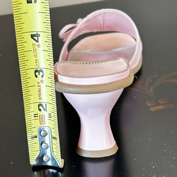 Jasmine Pink Slip on Sandals with Bow. Size 7.5 M - Picture 7 of 7